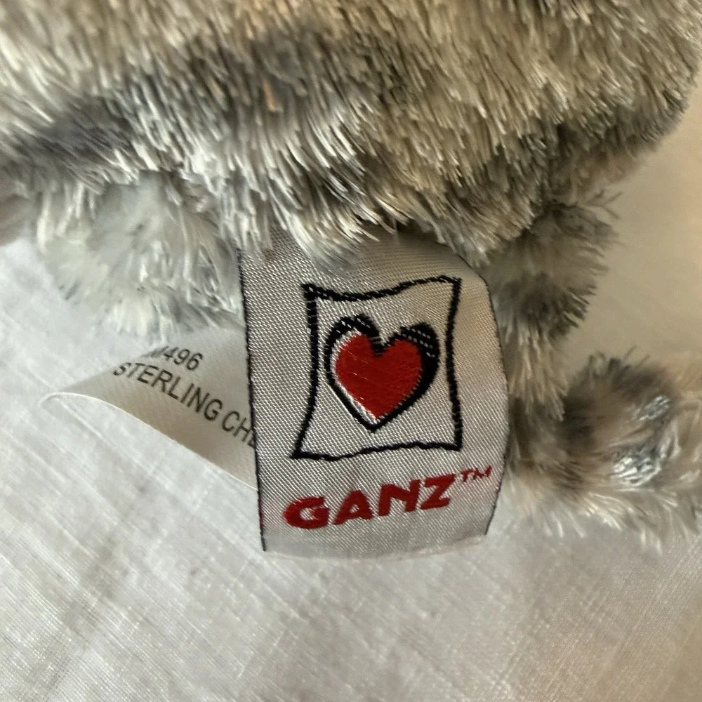 Webkinz Sterling Cheeky Cat HM496 Gray Striped Cat Plush Ganz No Code